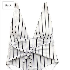 Cupshe Striped One Piece Bathing Suit